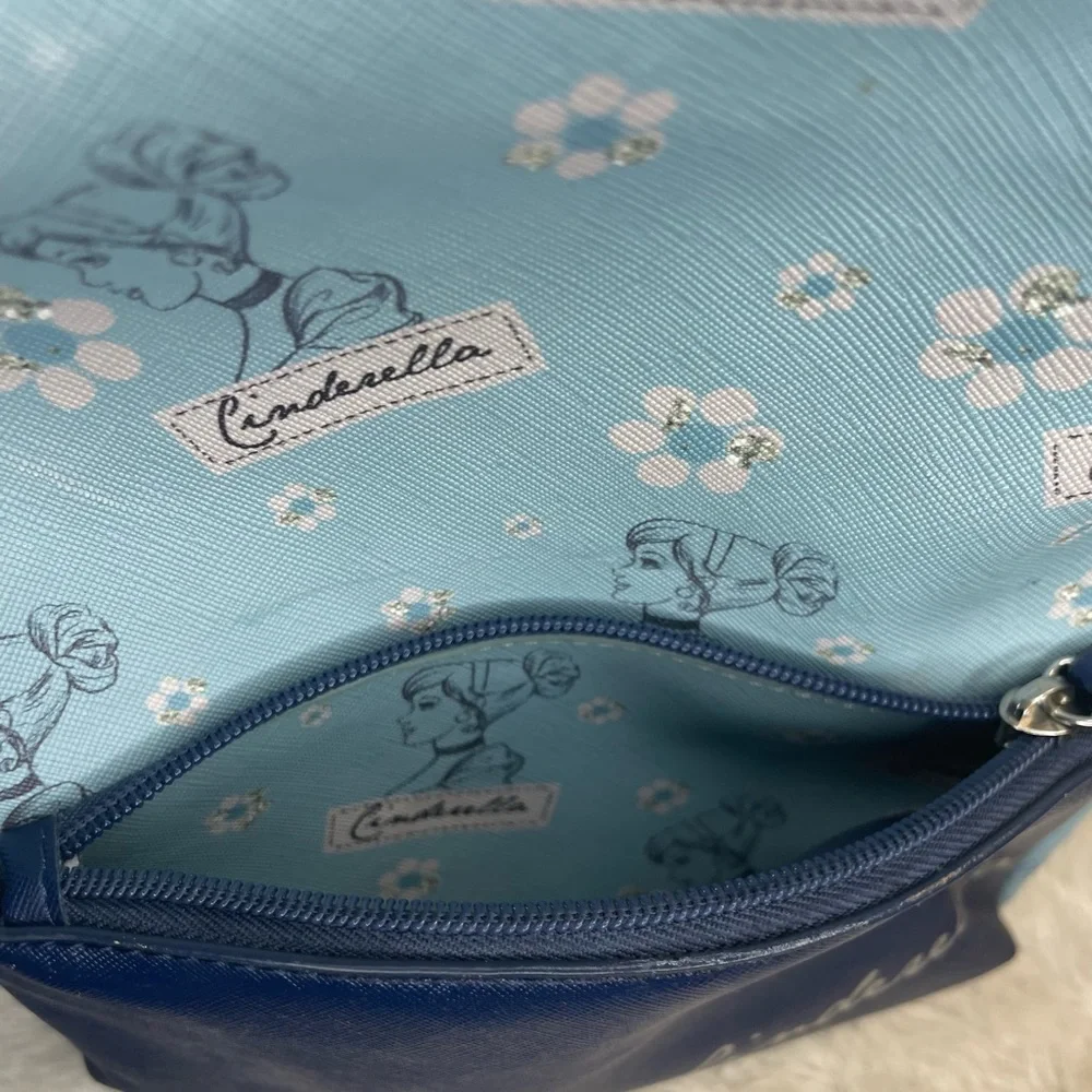 Disney Cinderella Mini Backpack – Danielle Nicole – Blue & Navy Princess Bag - Picture 5 of 8